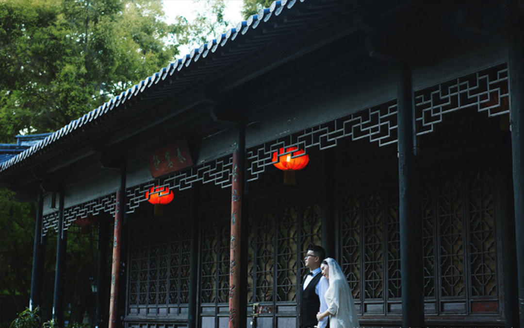 唯美韩式系列婚纱照 世界花卉大观园外景