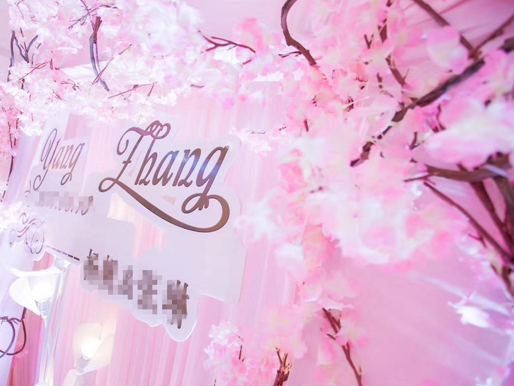 浪漫粉色系 求婚套餐 婚庆服务场地布置 室外婚礼
