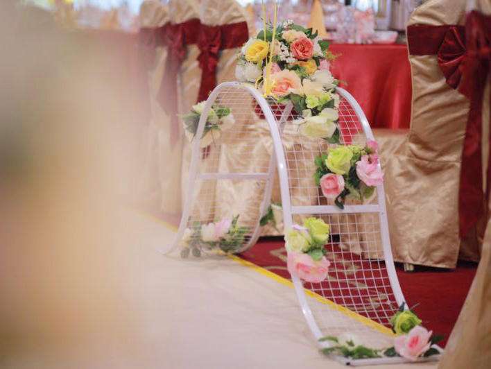【花間悅】可愛時尚布丁狗香檳色主題婚禮