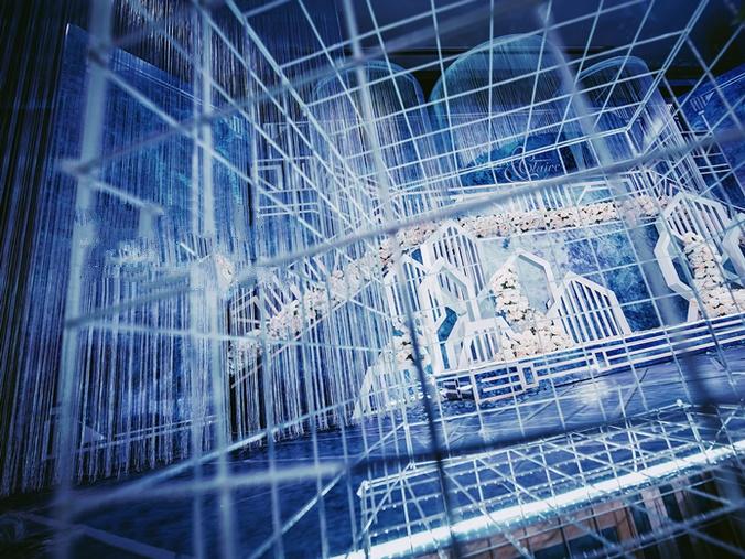 馨喜尚主题婚礼唯美几何风婚礼《凛》