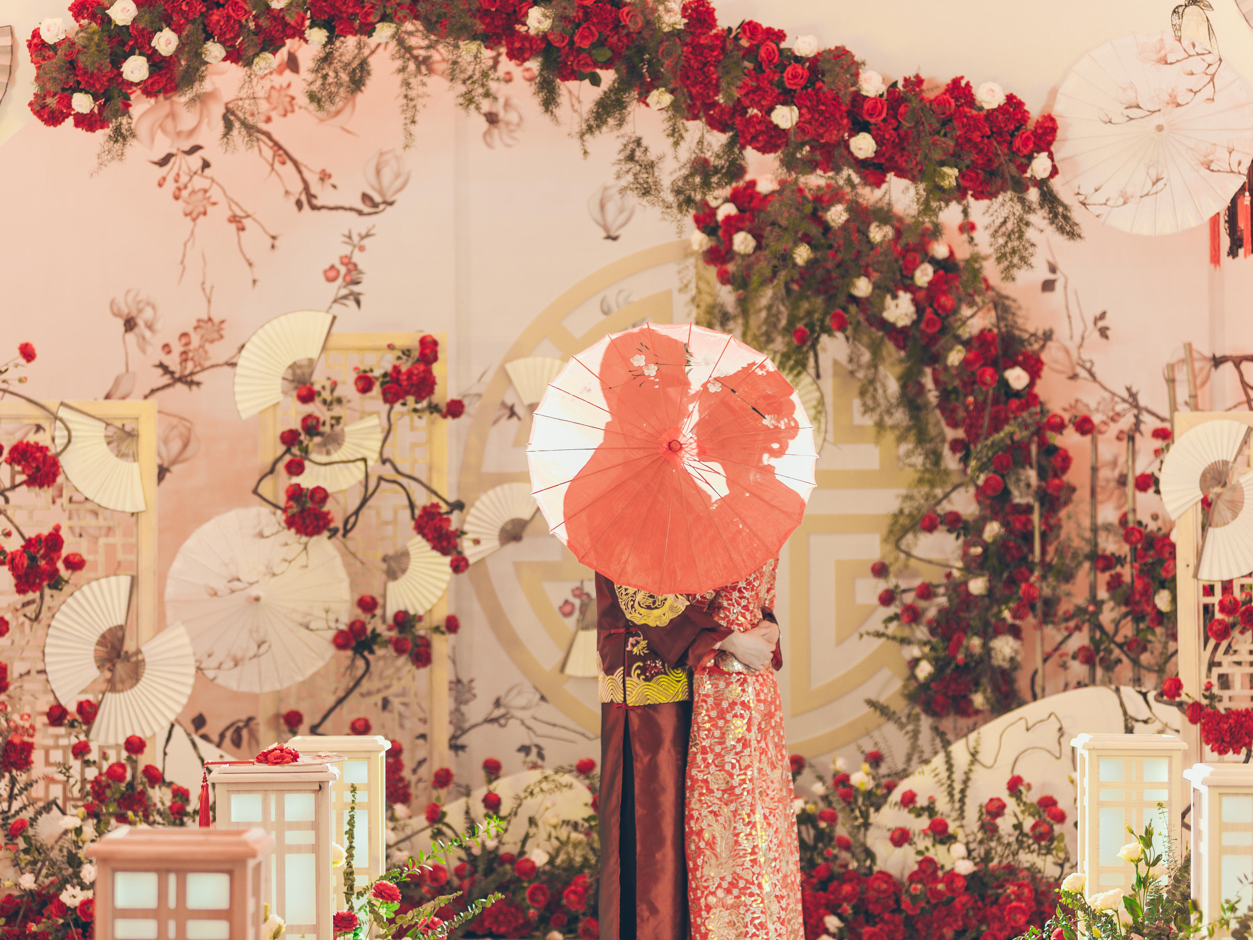 【中式婚礼】香槟搭红唯美中式