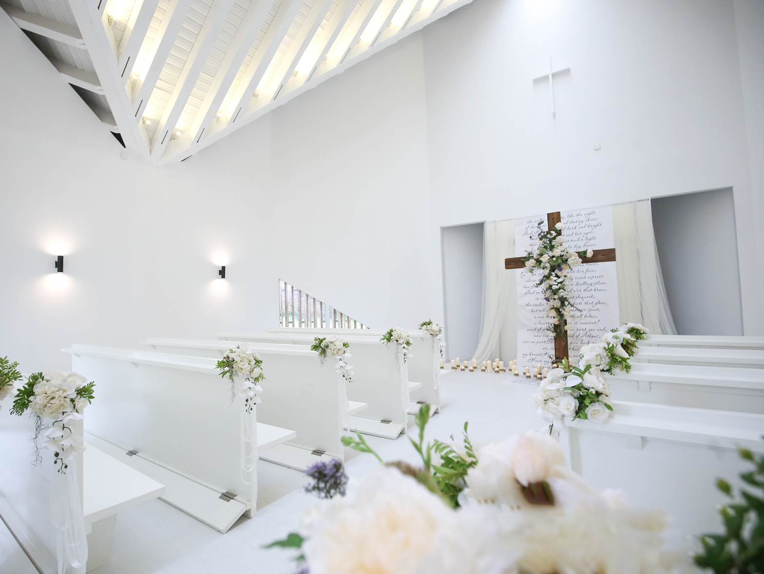 熹黛婚礼•简约教堂婚礼【纱幔、蜡烛】