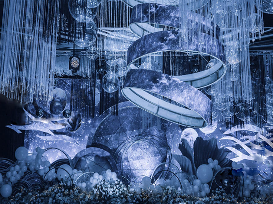 静谧蓝色婚礼 | 邂逅海洋极光