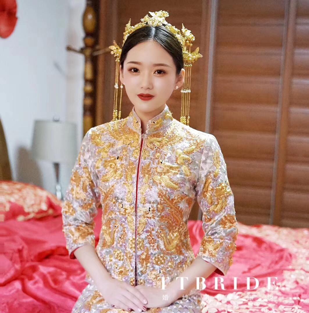 TTBRIDE莆田定制婚纱纯手工缝制敬酒服出阁服