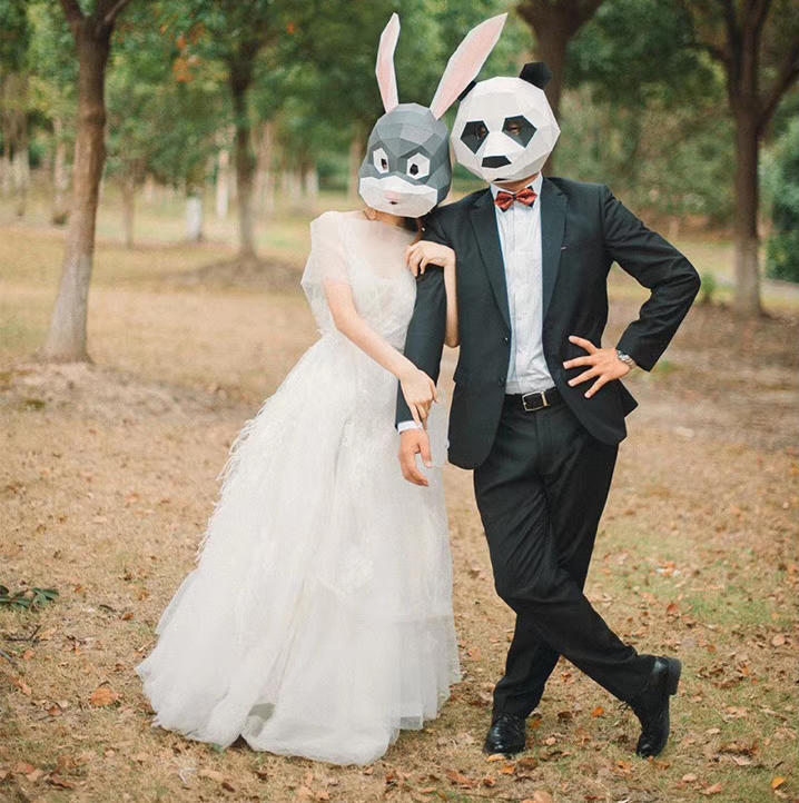 【鸵鸟毛】高级定制全手工缝制A字公主迎宾出门纱