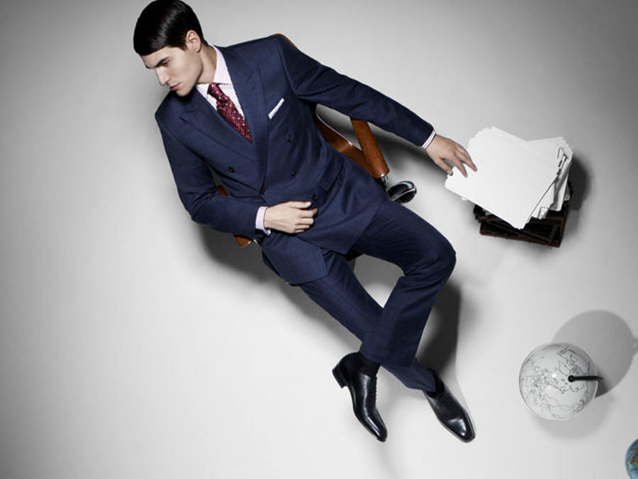 优山 意大利进口130纱支面料定制西服套装