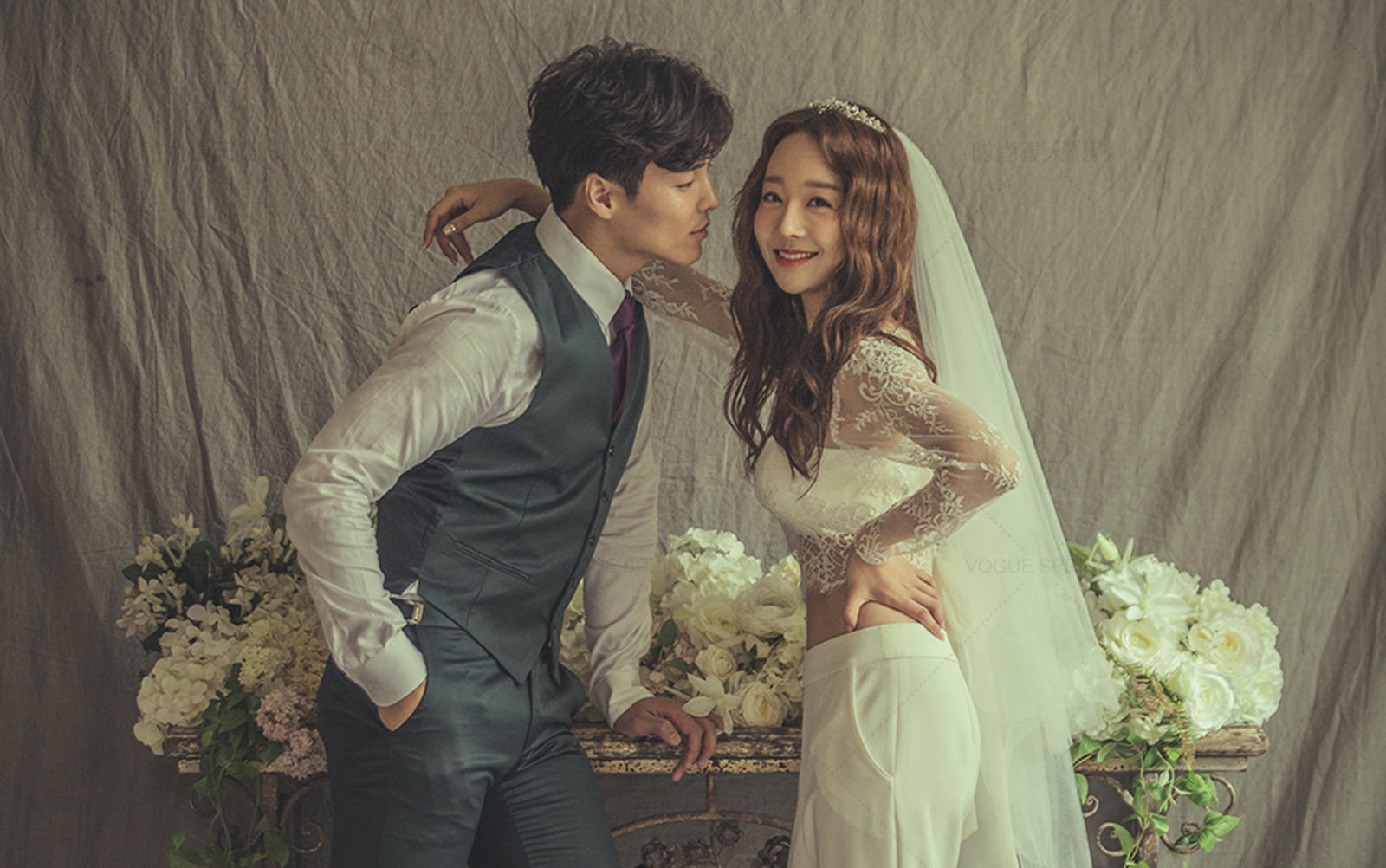 时尚春天婚纱摄影 双外景拍摄C