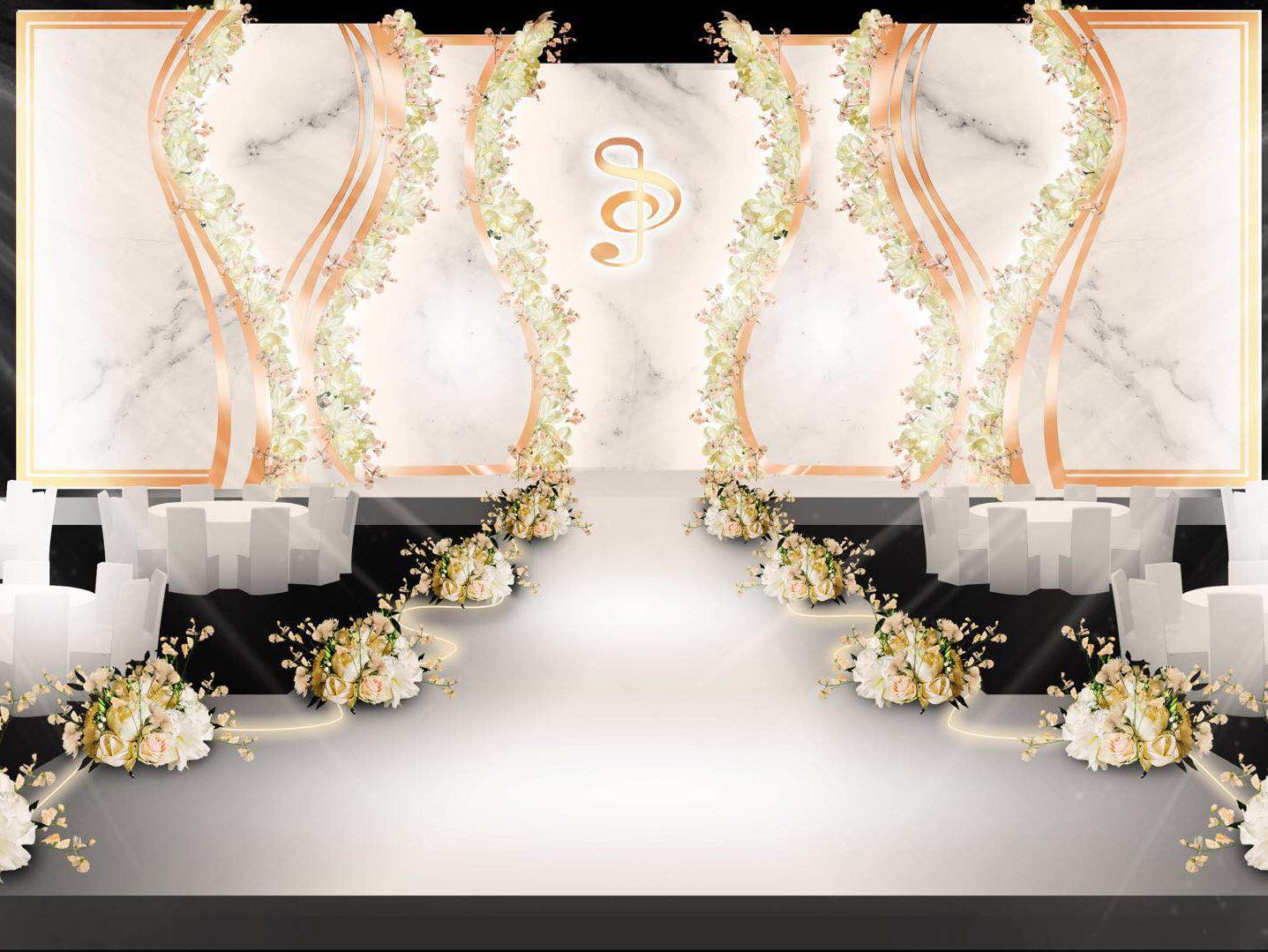 各类套系可选，图为婚礼效果图