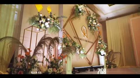 768携手东城铂尔曼酒店打造金色梦幻婚礼