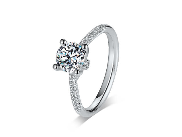 【爱当真·畅销婚钻戒托·N07】永恒之心