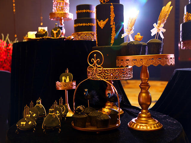 黑金色 | 个性婚礼甜品台/甜品桌 
