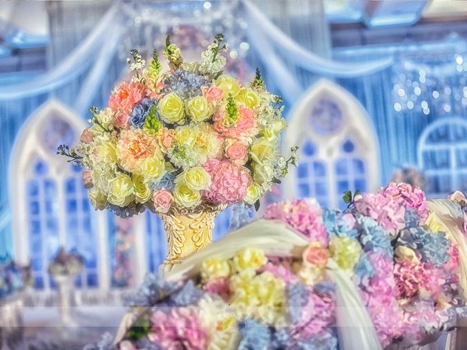 藍(lán)色夢幻公主風(fēng)《天賜良緣婚禮》