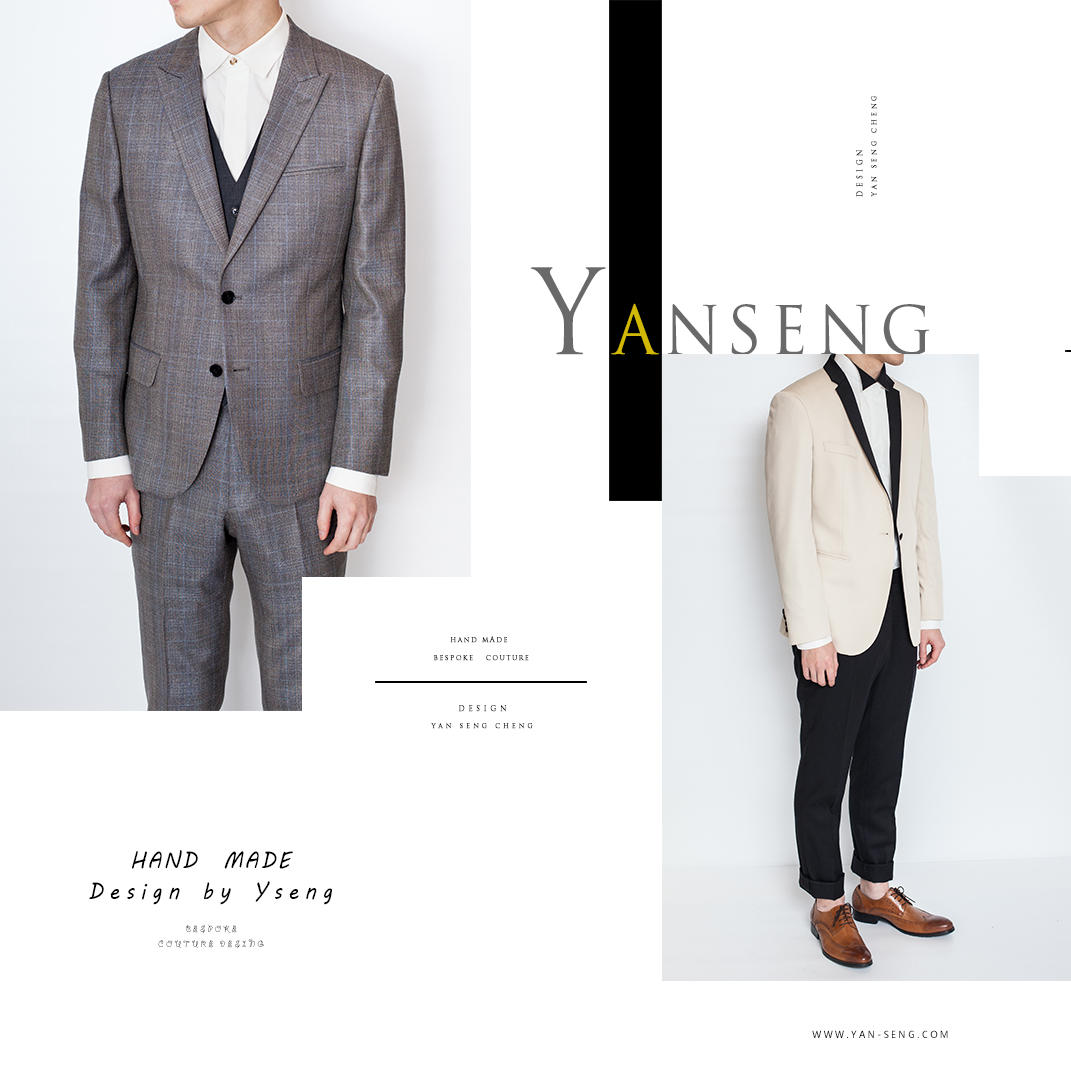 YANS/男士套西/高级羊毛面料/量身定制