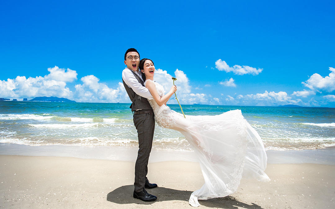 三亚唯美韩式系列婚纱照 旅拍套系
