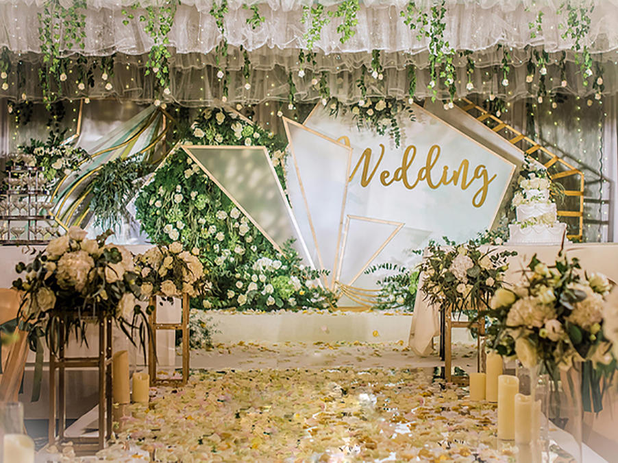 【曼薇蜜婚礼】清新自然主题定制+创意设计