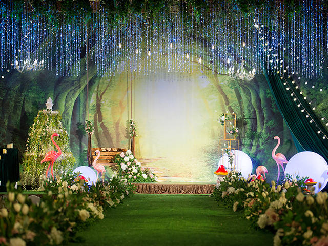 【玛芮婚礼】+森系婚礼+纯布场