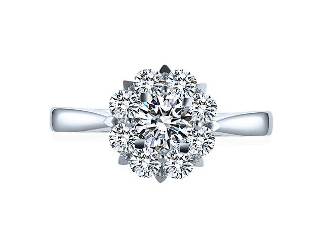 【爱当真·雪花款戒托·C04】星月相伴