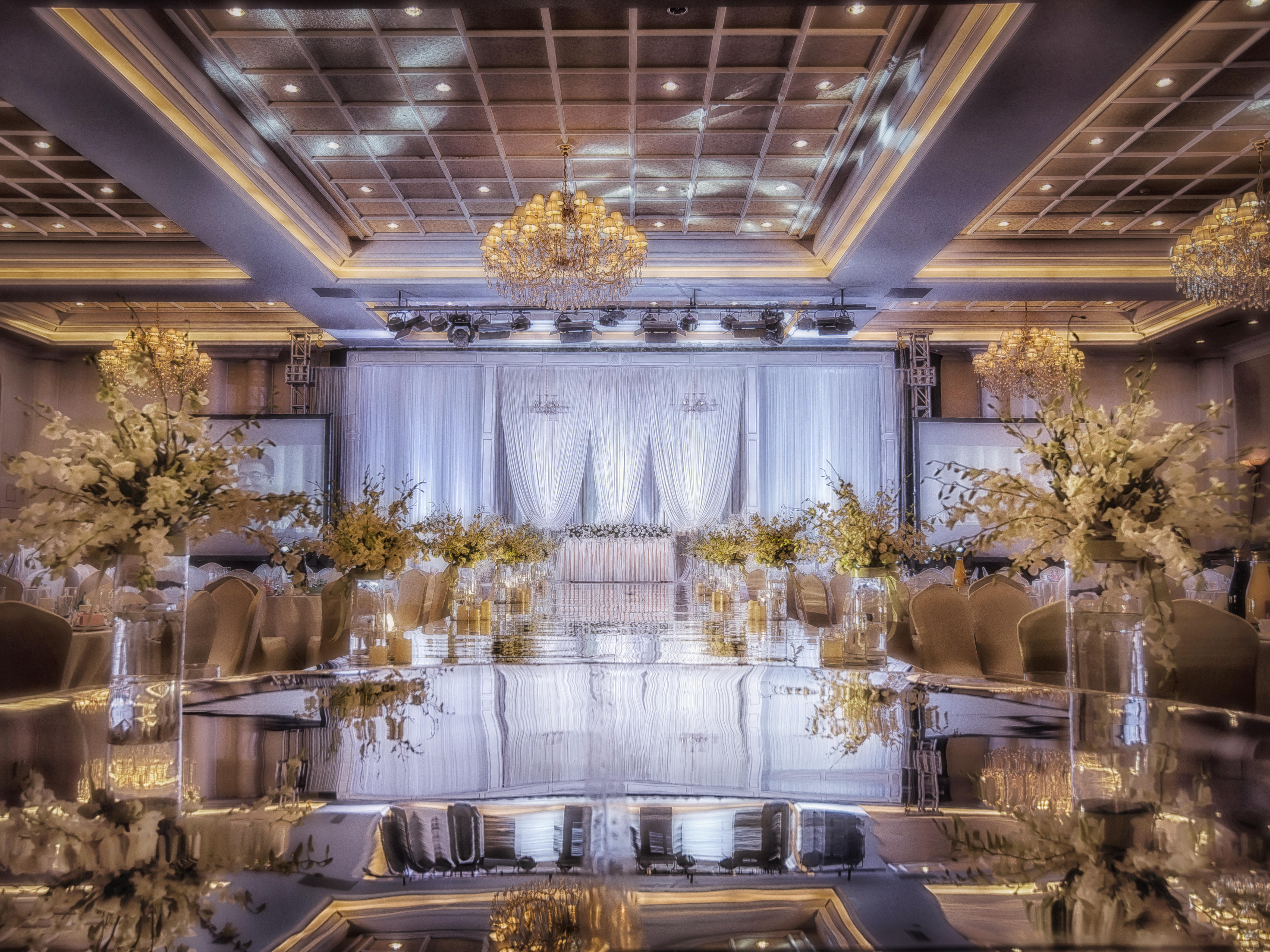 咸阳海泉湾维景酒店 韩式白色浪漫婚礼