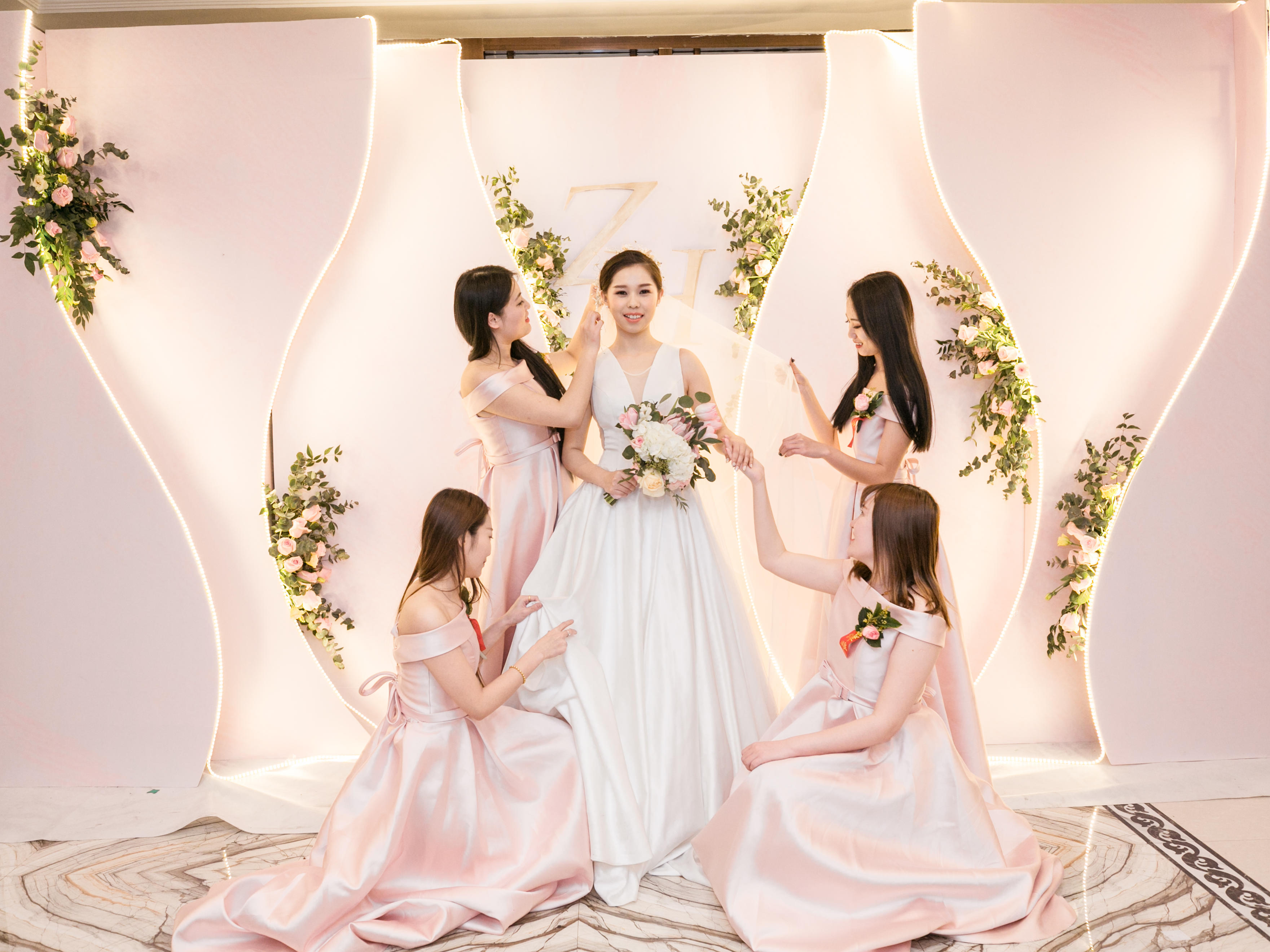 [淡山茱萸粉]简约大理石 少女心满满的柔软风