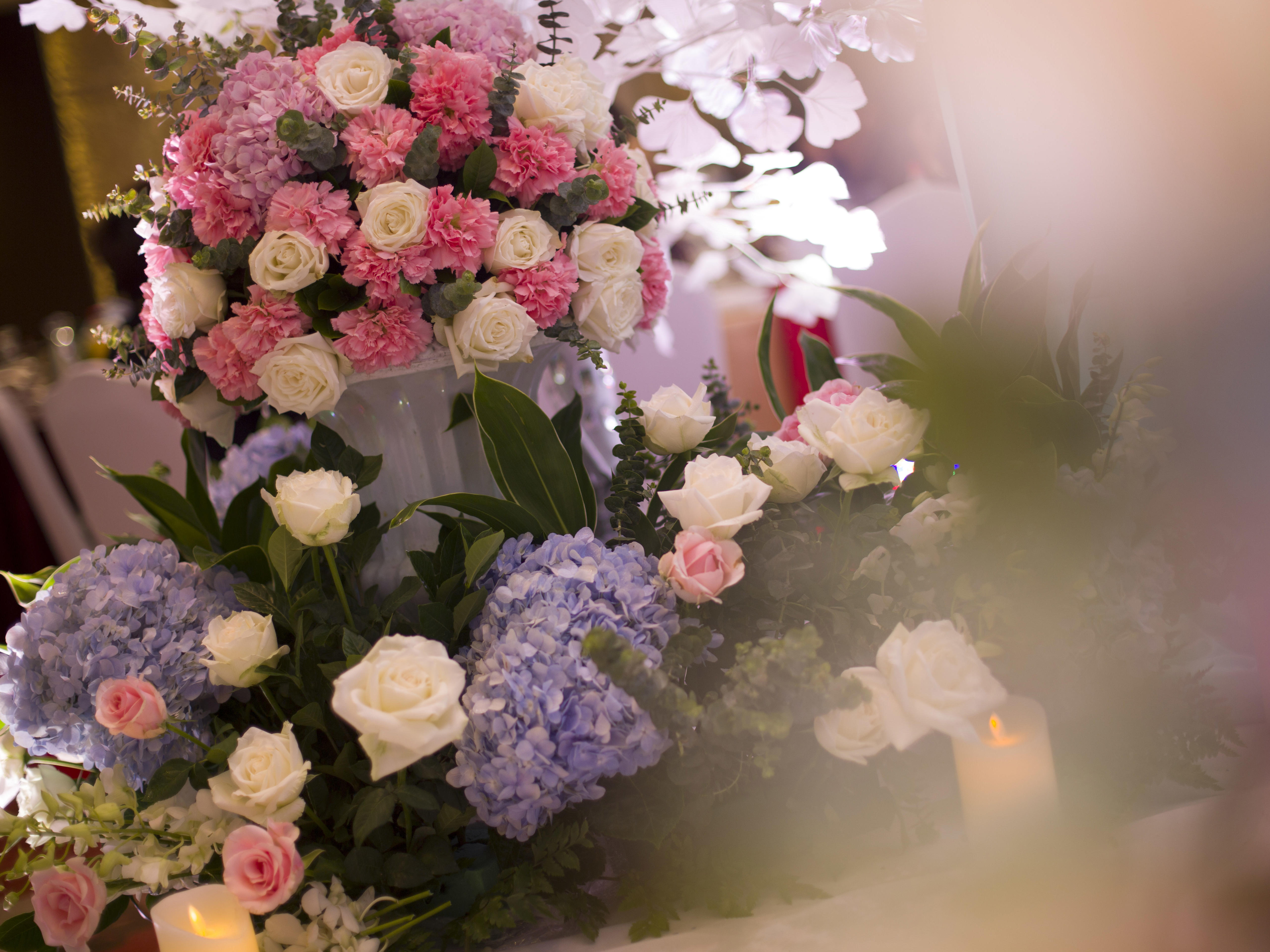 【蒂芙尼蓝】大气唯美 鲜花布景 花艺设计