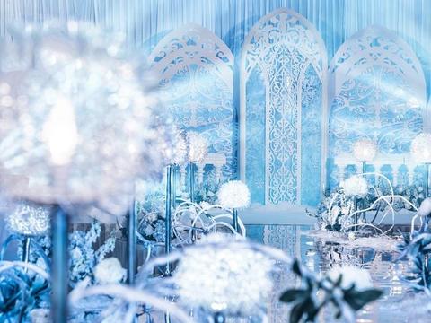 森术婚礼-冰雪奇缘-蓝白色-送新娘美甲送婚礼摄影