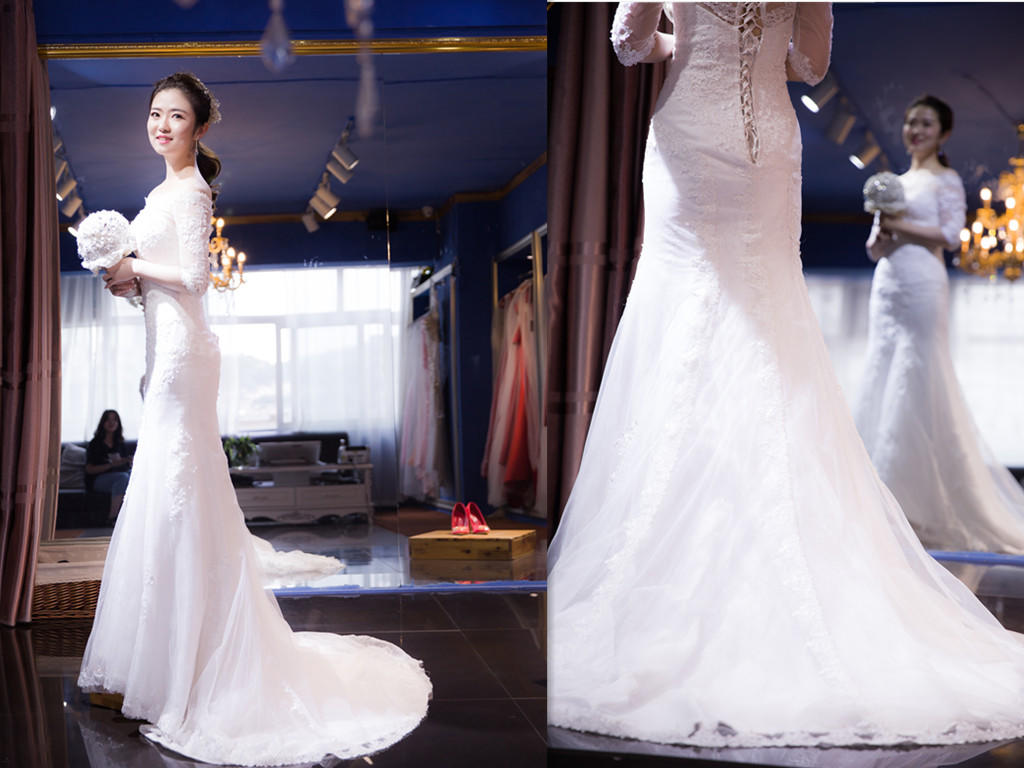 【幸福婚嫁】婚礼纪特供2800专属婚纱跟妆套餐