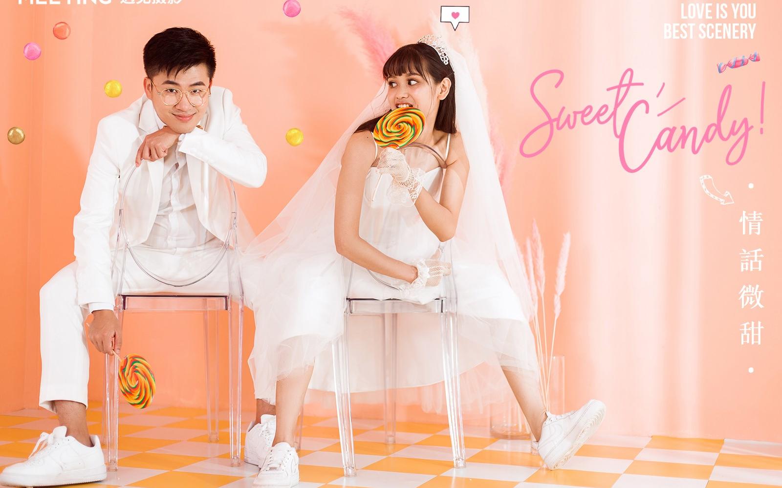 遇见自然年轻简约婚纱【情话微甜】