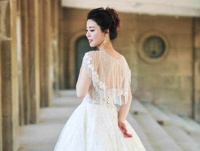 【绣阁嫁衣】粉色梦幻 飘逸 齐地 小清新必备款