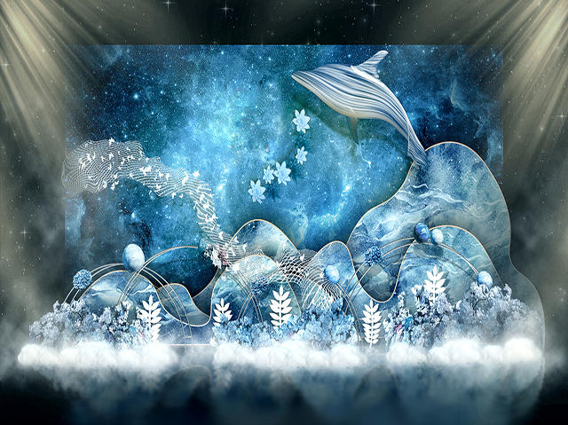 【柒月婚礼】蓝色星空主题婚礼