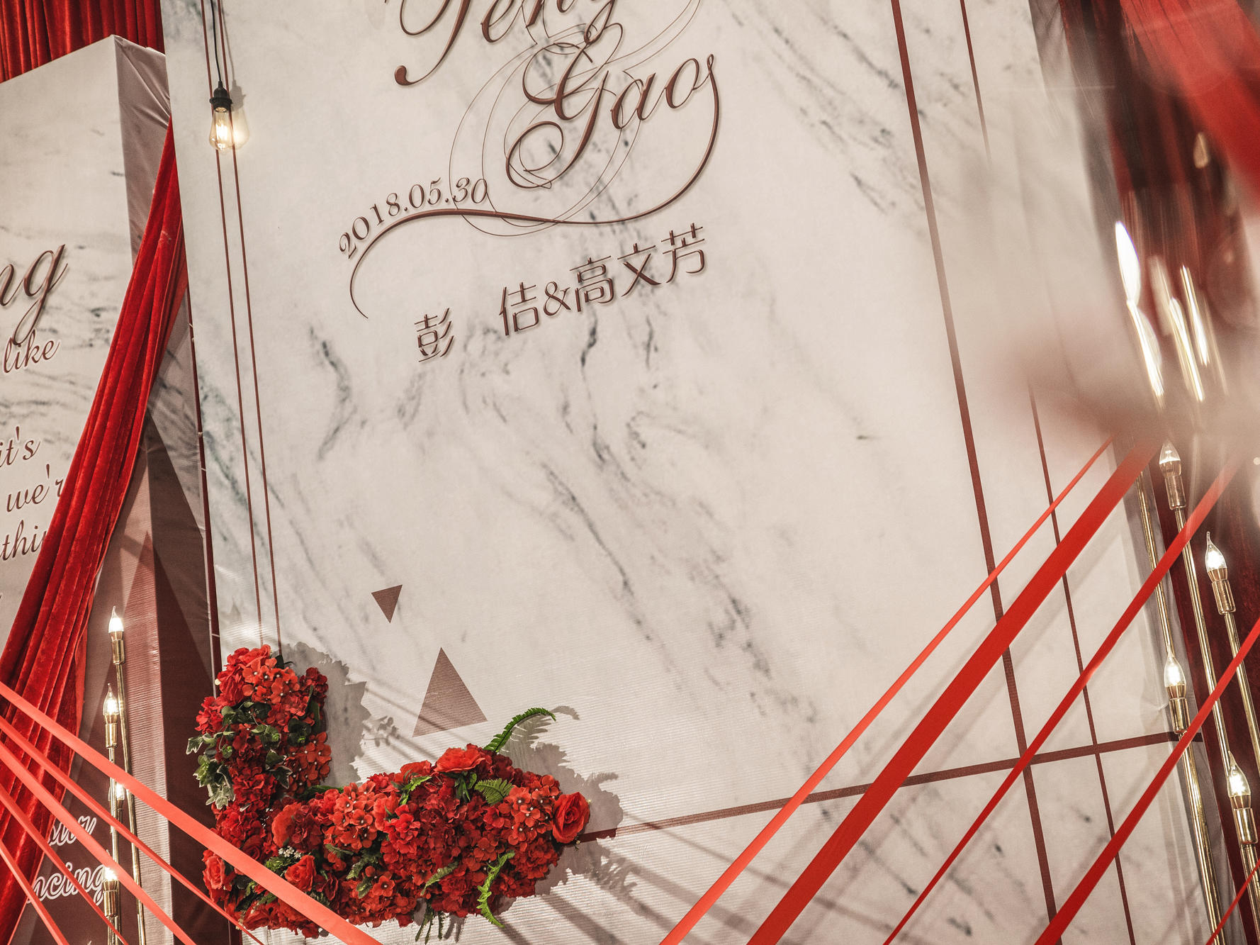 【安小静婚礼定制】四大金刚时尚精致红色