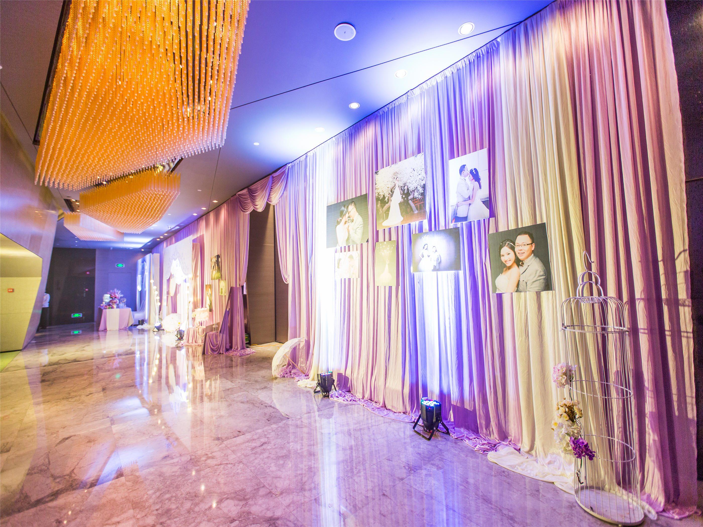 溫馨紫色浪漫婚禮 回酒店 含主持 攝像攝影 化妝