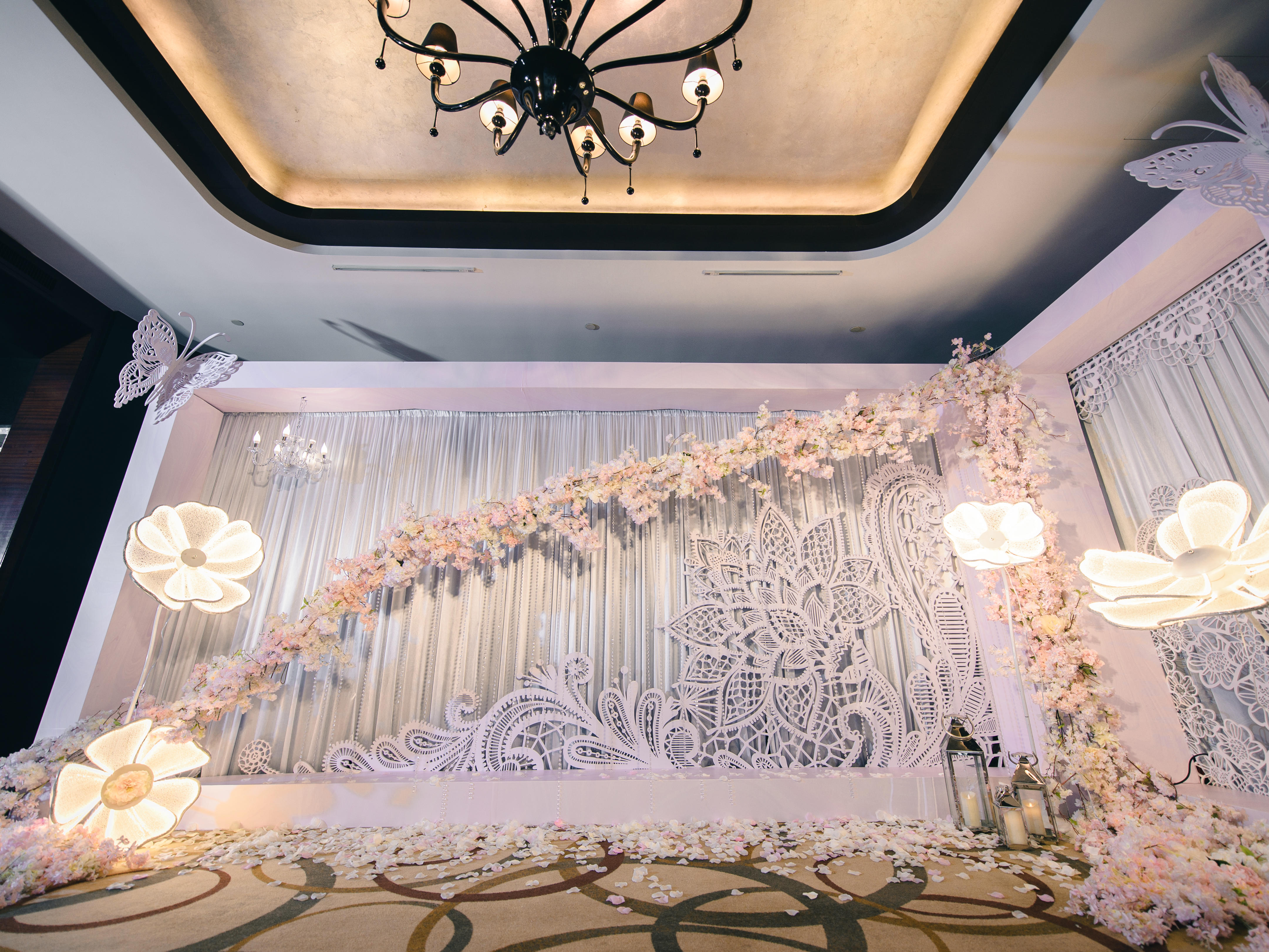 【元一希尔顿 】梦幻蕾丝/温柔粉色/包含四大