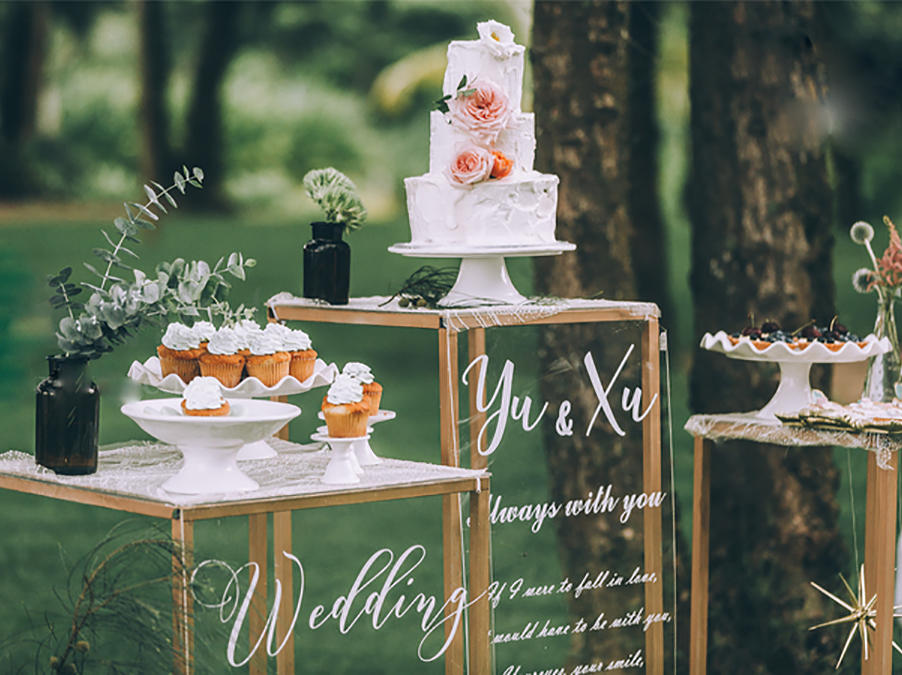 柔情蜜意小清新海边户外婚礼