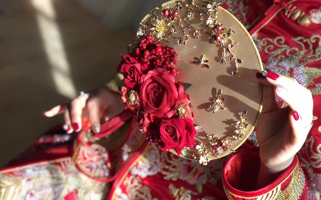 奢华马来褂金丝银线绣禾服