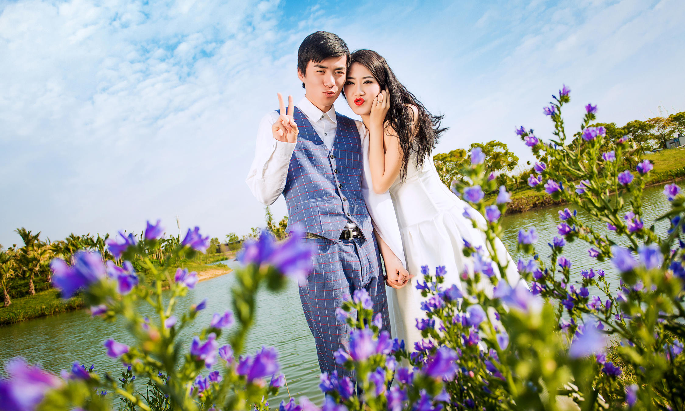 幸福婚纱照   幸福的笑容 