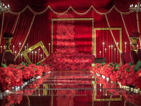 【合加婚礼】红色主题婚礼   红金撞色系定制婚礼