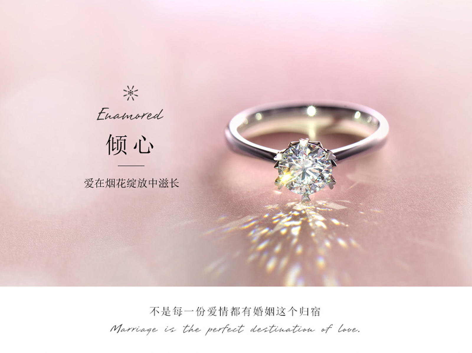 钻石小鸟【倾心】结婚钻戒