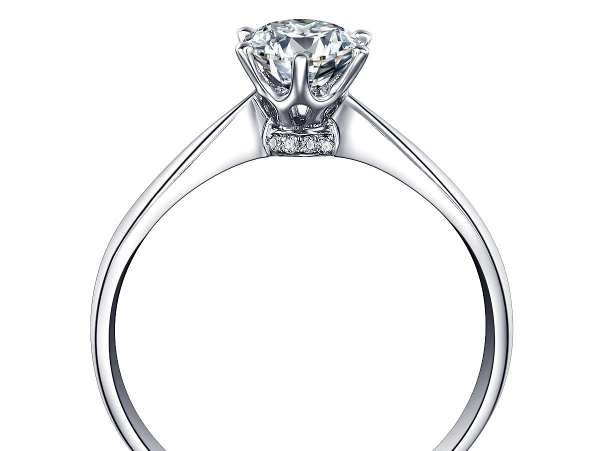 钻戒定制 50分 H色 GIA证书