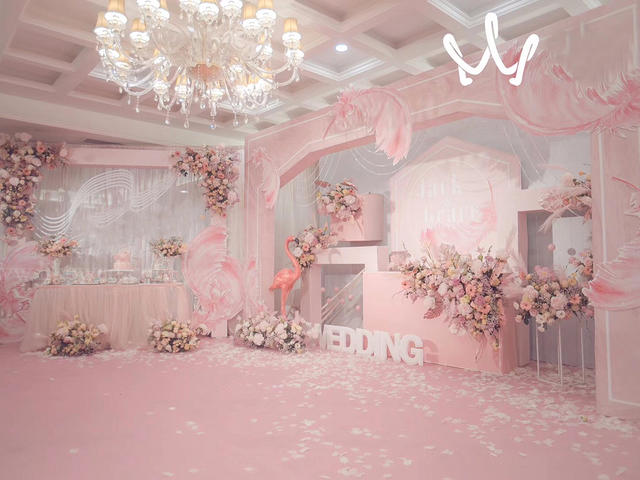 【艾尔婚礼】粉色婚礼/INS火烈鸟主题