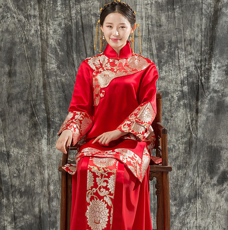 超值定制秀禾服 | 金丝银线 中式嫁衣