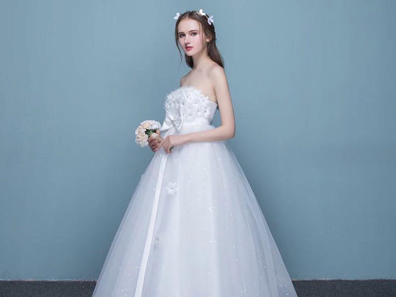 ℳ 艺术系列 皎洁 件婚纱+2件礼服