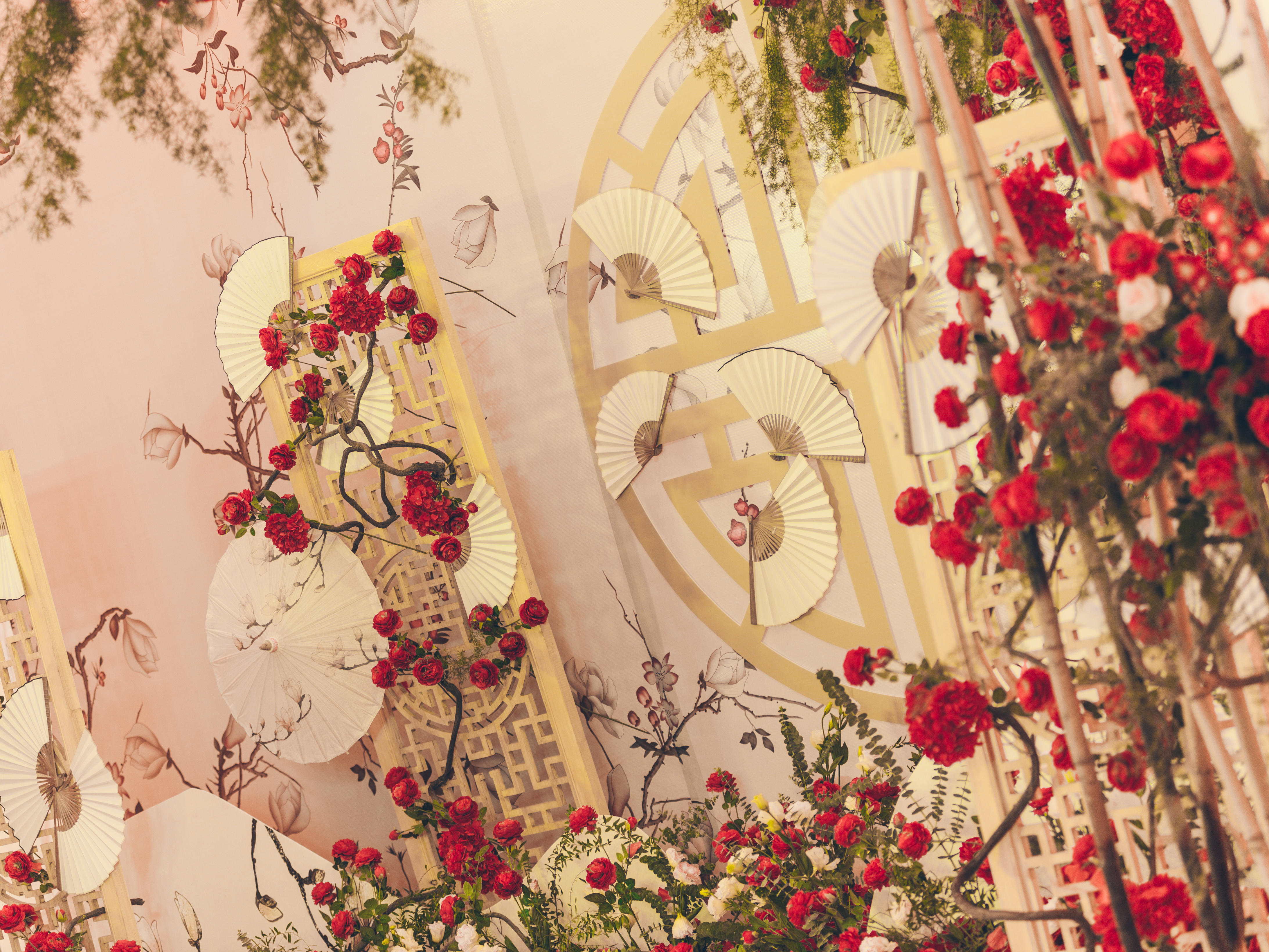 【中式婚礼】香槟搭红唯美中式