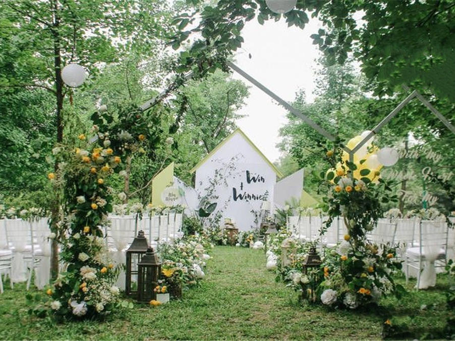 双十二活动价户外婚礼布置