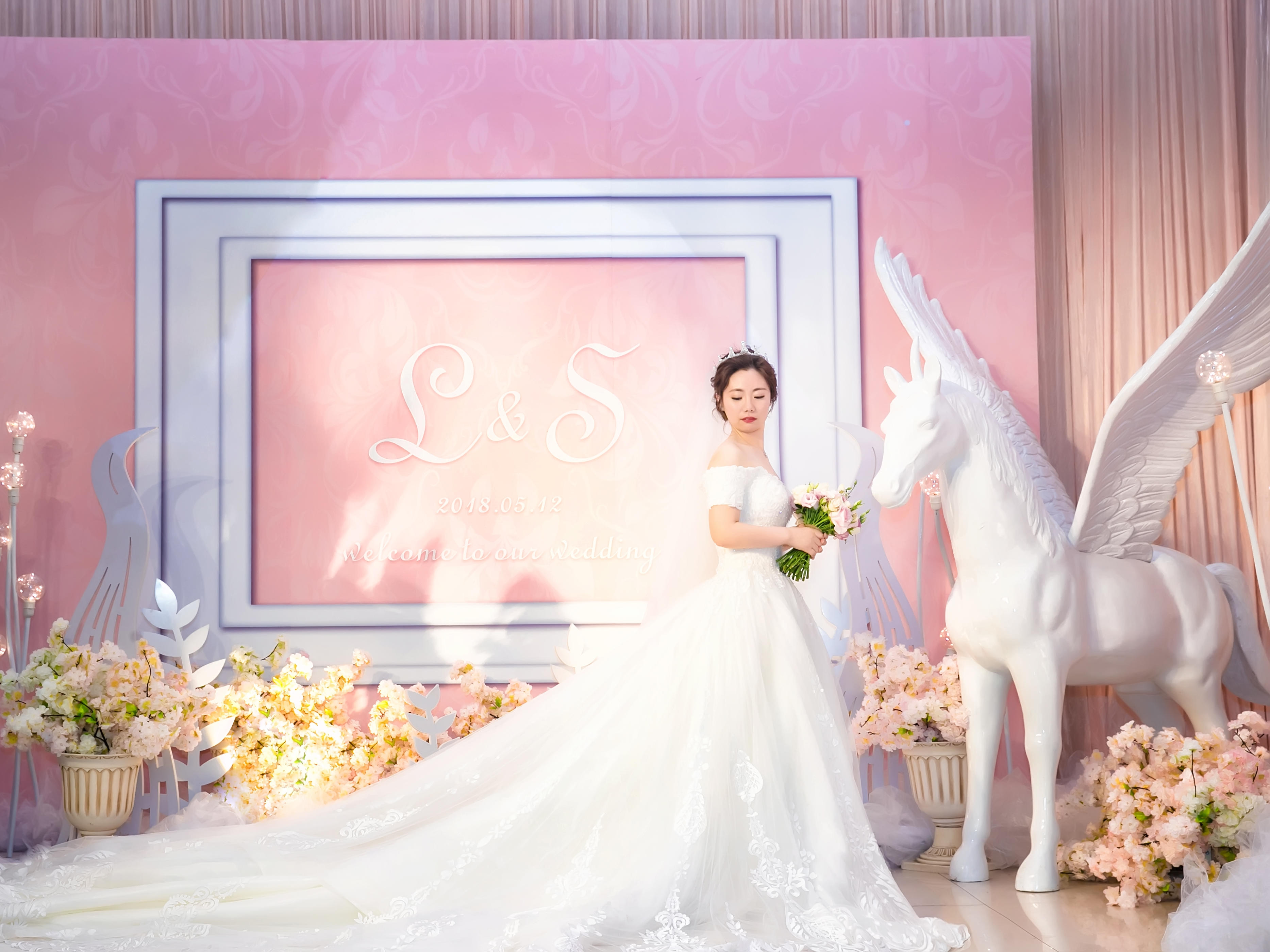 简单香槟青浦婚礼婚庆CQ WEDDING粉色系