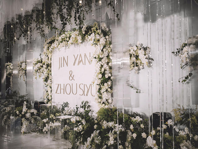 莫里婚礼 小幸运｜白绿大理石纹主题婚礼