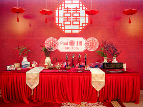 红之韵---东铄时尚中式婚礼布置