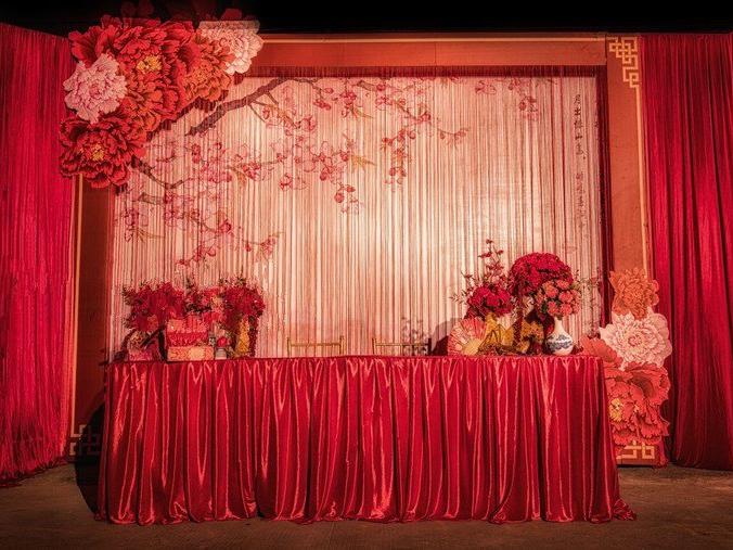 【十里红妆】17年大热 中式镜面T台超炫灯光布景