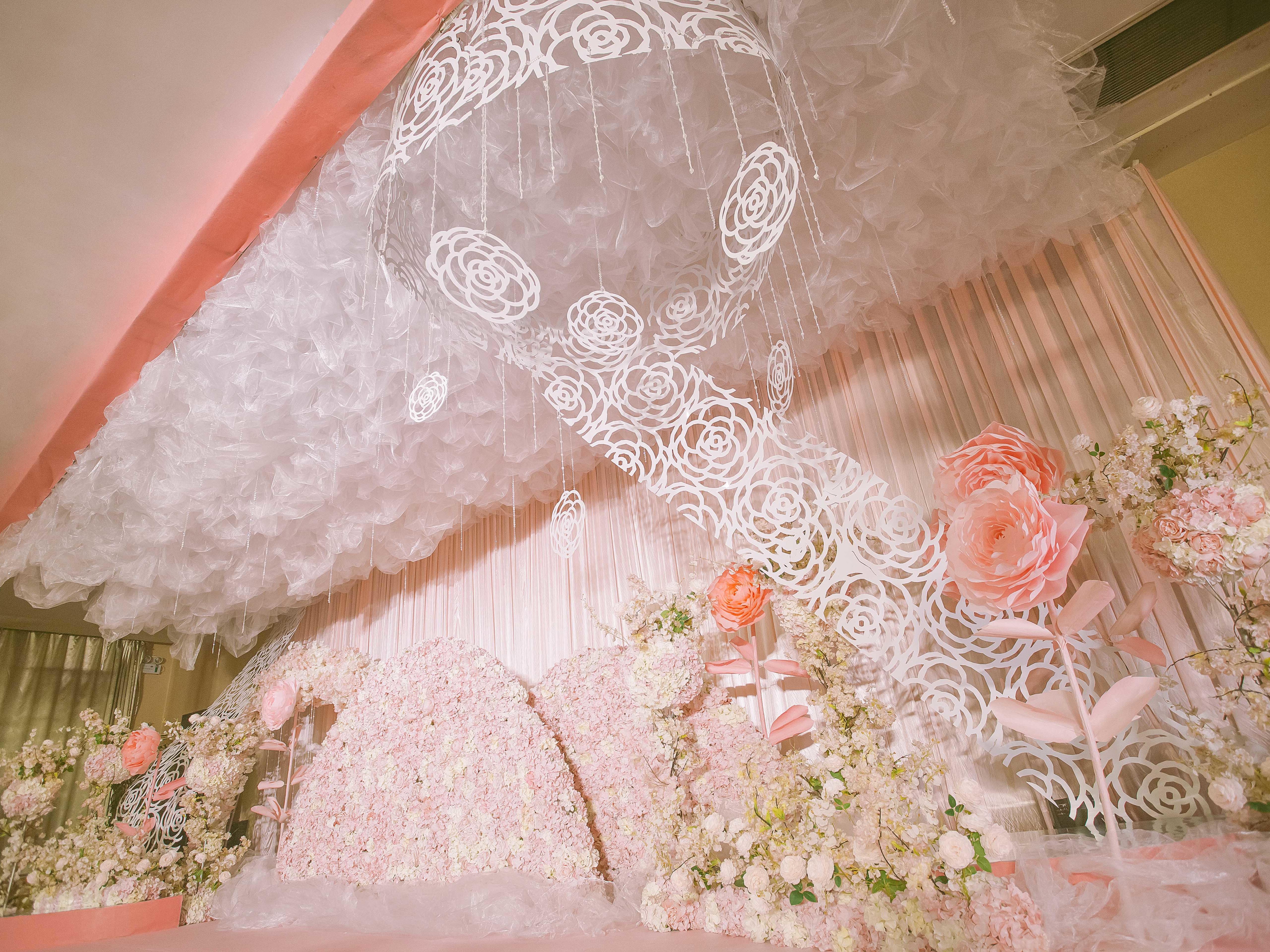 「龙凤天合婚礼」粉色樱花主题婚礼