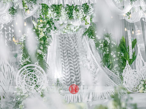 【花堂喜事】—清新白绿捕梦网主题婚礼