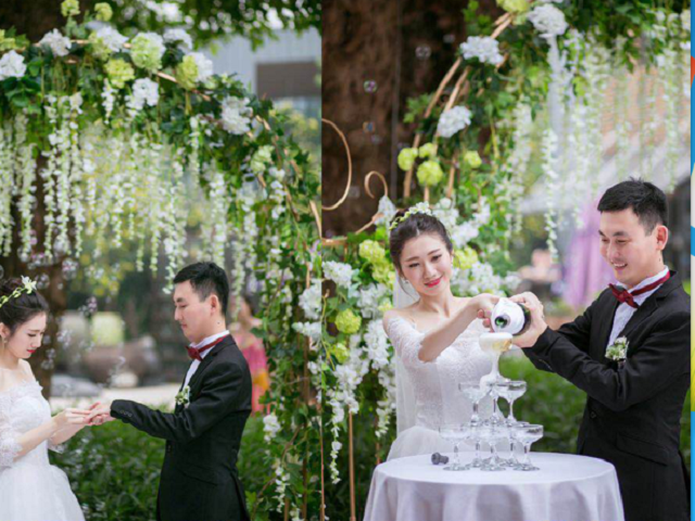 高级化妆师全天跟妆+双机位摄影和录像送姐妹化妆师